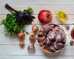 Gerichte aus Geflügelnebenprodukten (Fortsetzung) Gänsebraten mit Zwiebeln